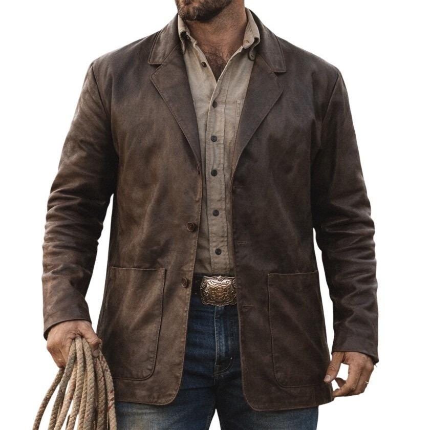 Robert Comstock Leather Jacket for Men - Etsy