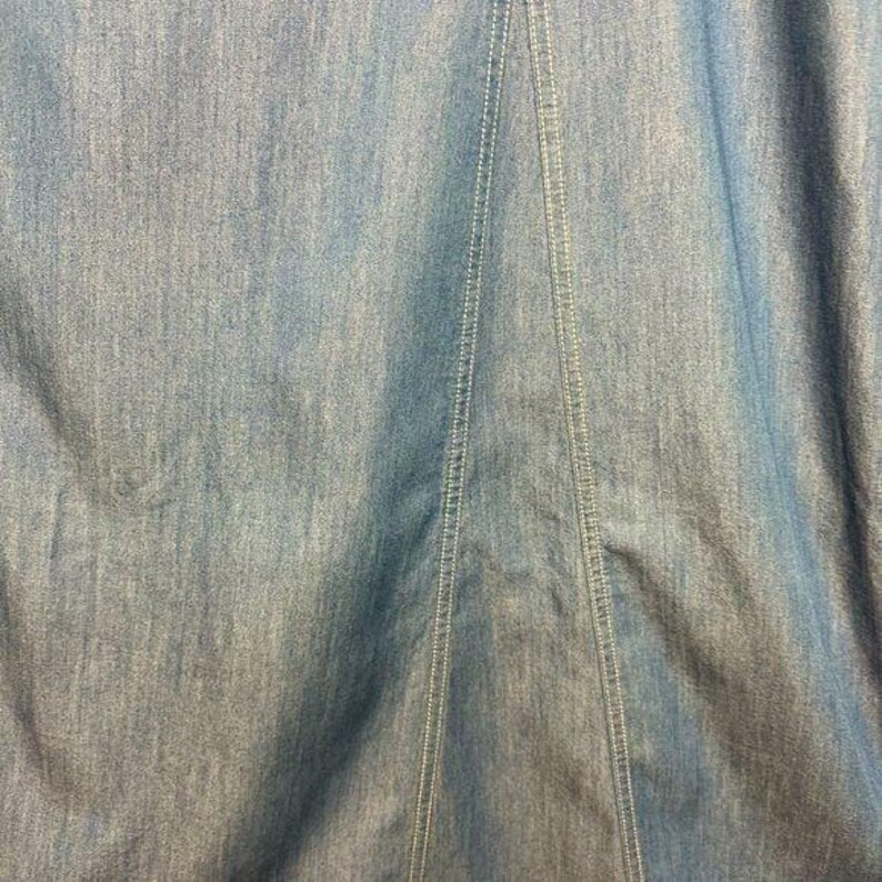 Gonna midi/maxi in chambray vintage Y2K City Blues di Koret, taglia 18W, Tencel, taglia vintage. immagine 6