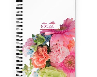 Floral Notes Spiral Notebook Journal