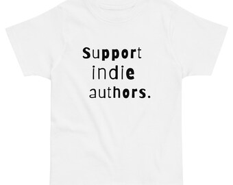 Support Indie Authors Toddler jersey t-shirt