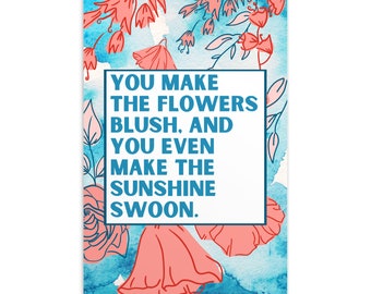 Flowers Blush Standard Postcard