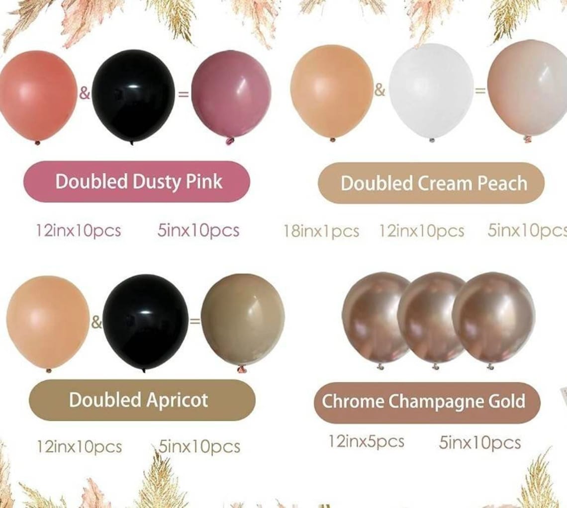 Double Stuffed Bohoo Rainbow Balloons Arch kit for | Etsy