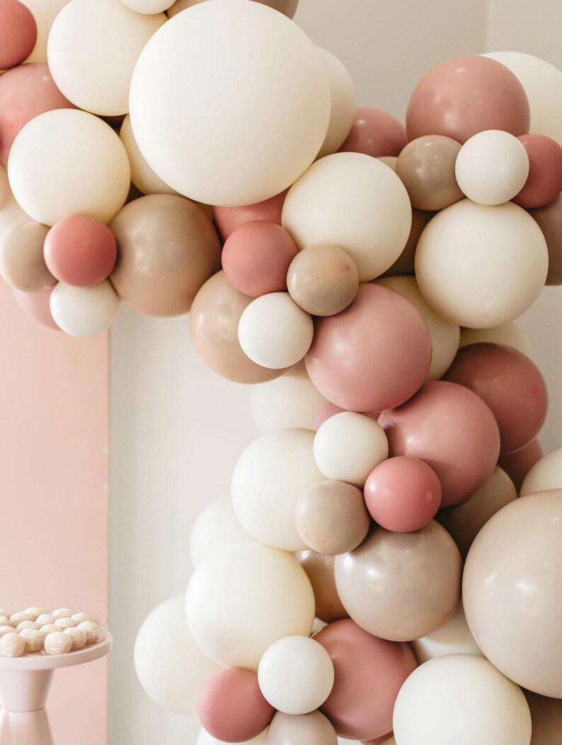 Double Stuffed boho Rainbow Balloons Arch Kit for Bridal Etsy