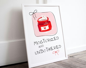 Skincare Wall Art: Esthetician Office Decor, Skincare Clinic Poster (Digital Download)