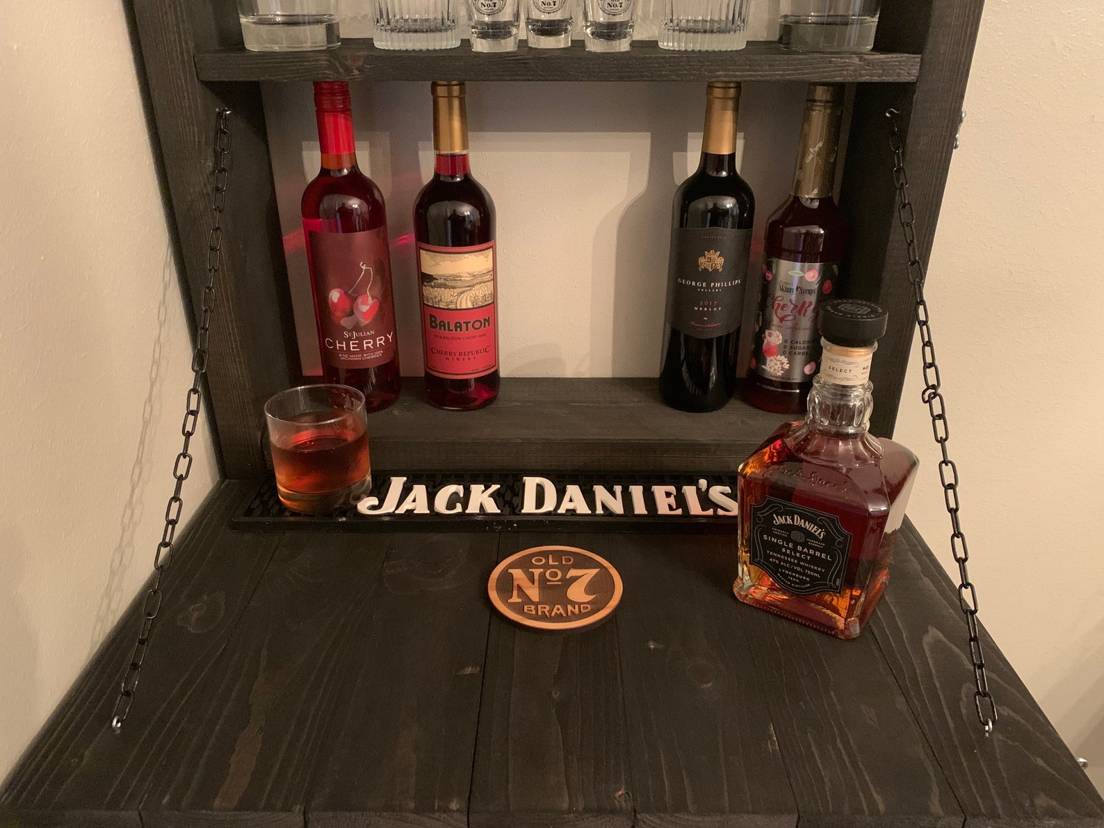 Liquor large liquor wall decor man cave Etsy