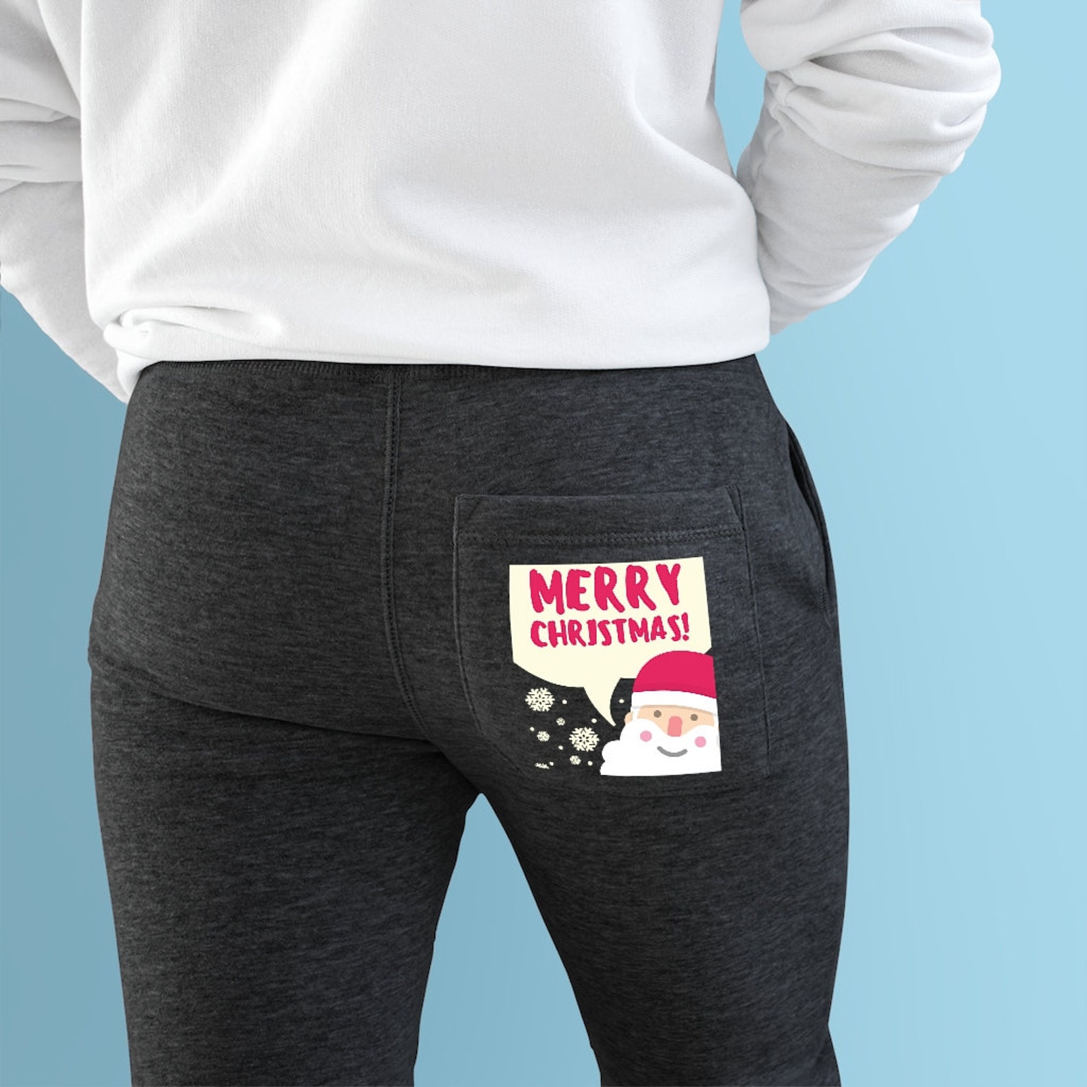 joggers with writing on bum