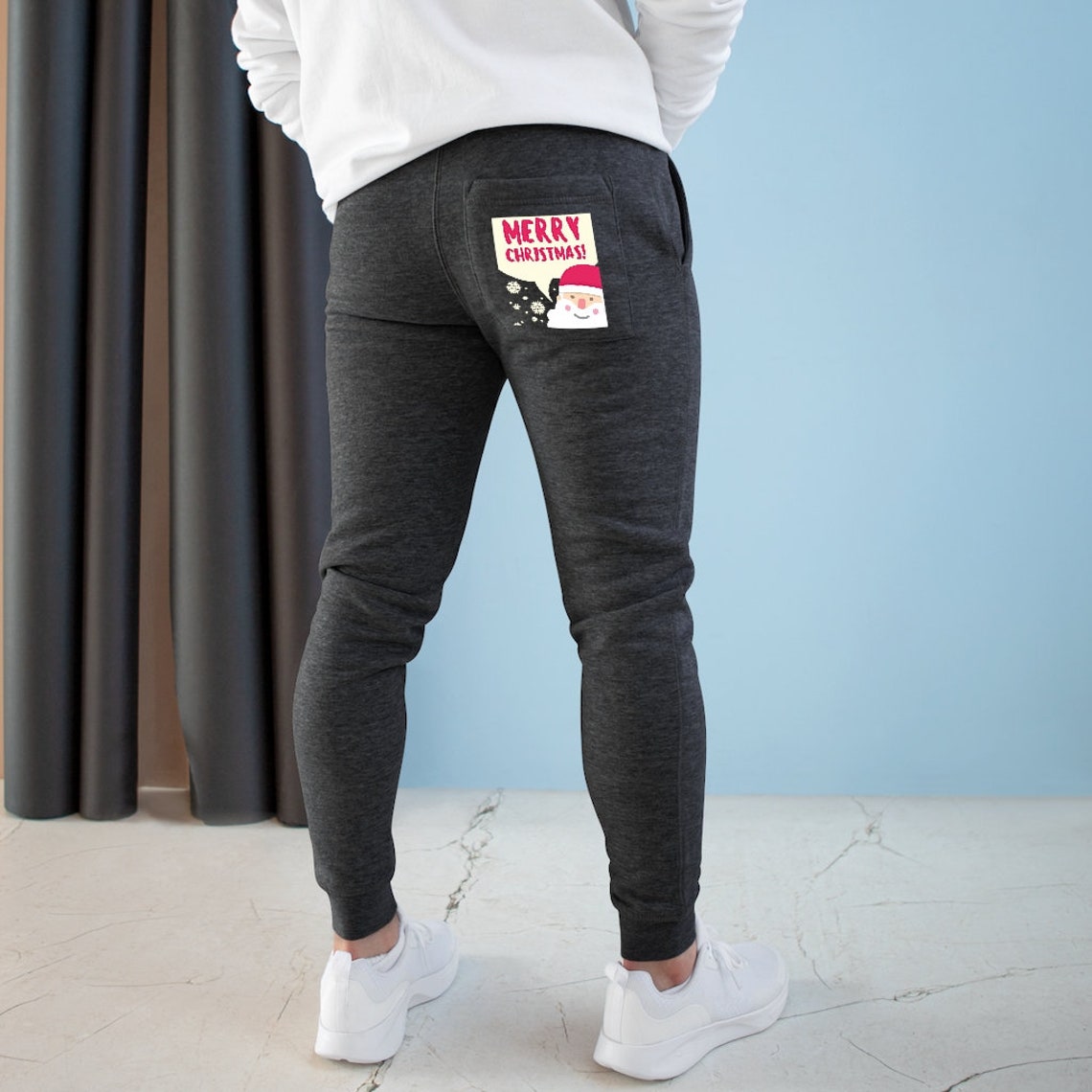 Santa Bum Premium Fleece Joggers | Etsy