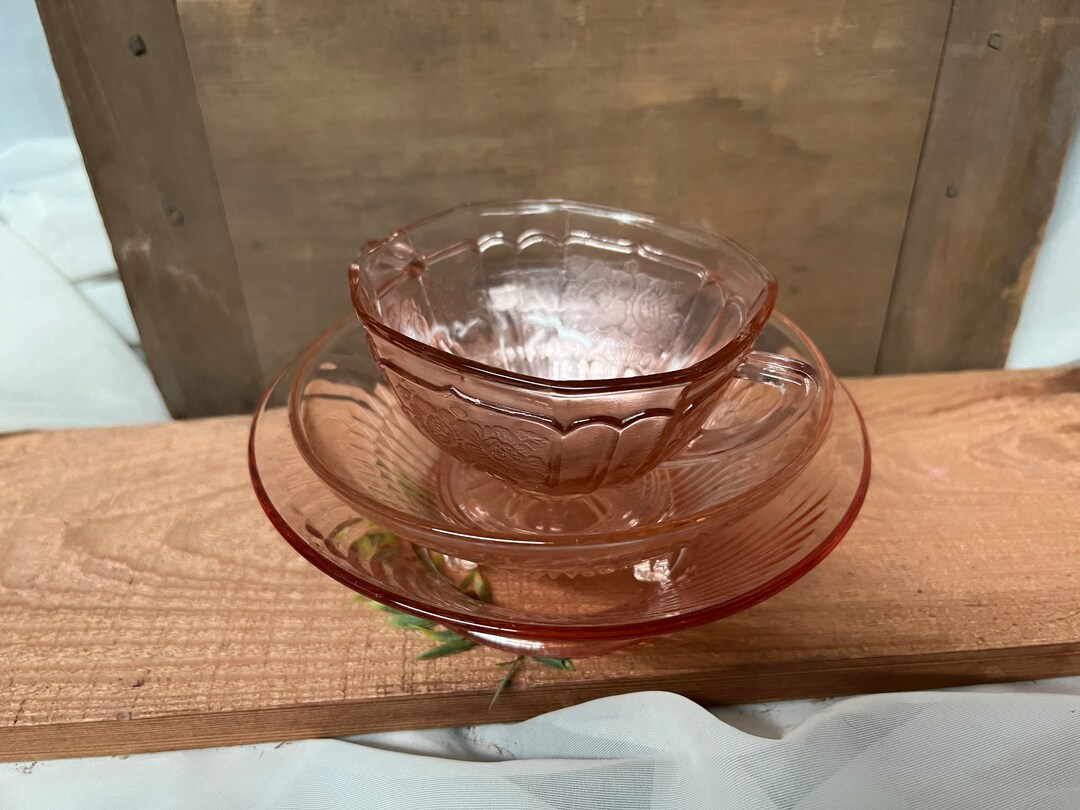 Vintage Lot of Pink Depression Glass Etsy