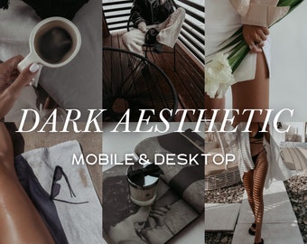 10 DARK AESTHETIC Lightroom Mobile & Desktop Presets, Moody Presets, Dark Presets, Instagram Presets, Lifestyle Presets, Urban Presets