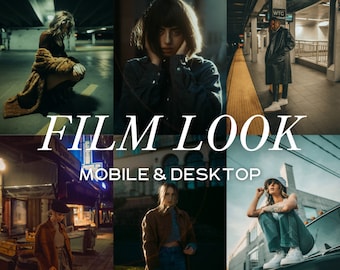 10 Film Look Lightroom Mobile & Desktop Presets, Film Look Presets, Retro Preset, Vintage Preset, Film Preset, Cinematic Preset, Lifestyle