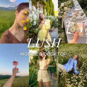 10 LUSH Lightroom Mobile and Desktop Presets, Aesthetic Presets, Vibrant Tones Presets, Instagram Presets, Blogger Presets, VSCO Presets