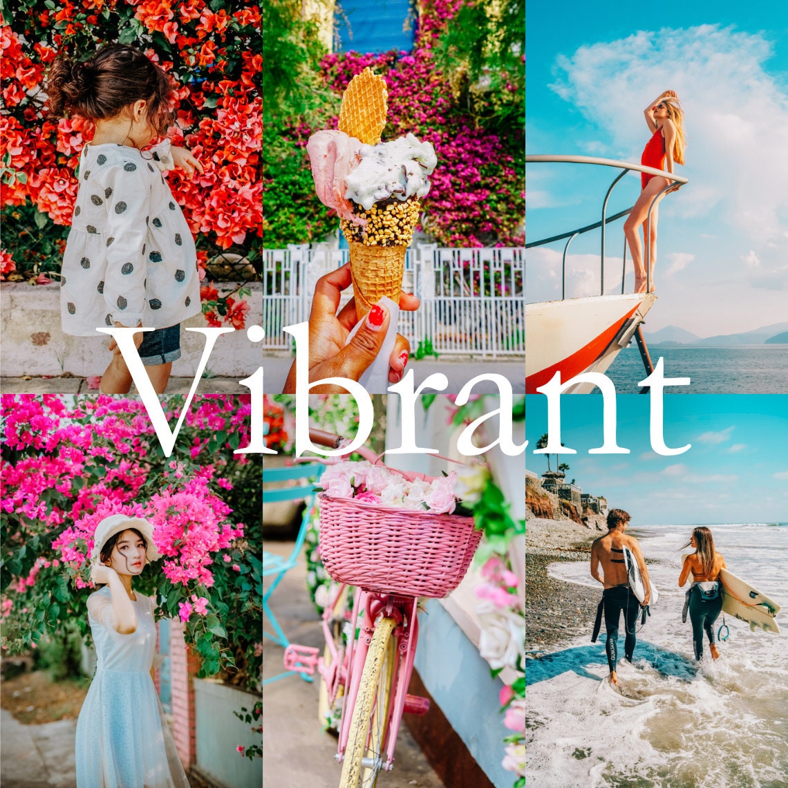 10 VIBRANT Lightroom Mobile and Desktop Presets, Vibrant Color Pop Presets, Instagram Presets, Summer Presets, Beach Preset, Travel Presets