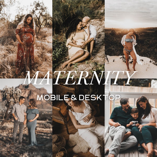 20 Maternity Lightroom Mobile & Desktop Presets, New Mom Presets, Newborn Presets, Family Presets, Pregnant Instagram, iPhone Filters