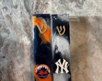 Baseball Mezuza Cases - New York Mets and Yankees