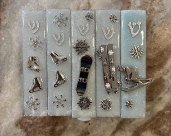 Winter sports/Skating/Skater/Skates/Snowboarder/Snowboarding/Snowboard Mezuza Case