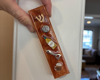 Beer Affectionate Mezuza Cases - 4” scroll