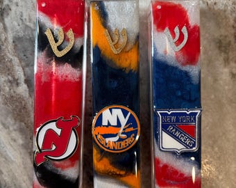 Hockey Mezuza Cases - Devils, Islanders & Rangers