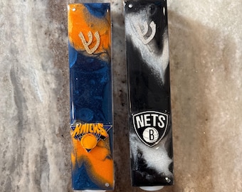 Basketball Mezuza Cases - Knicks and Nets