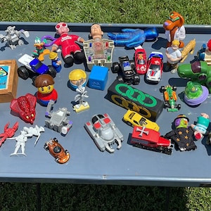 Mixed lot Vintage Toys lion Domino’s Cars FP Little Tikes Puzzles and more