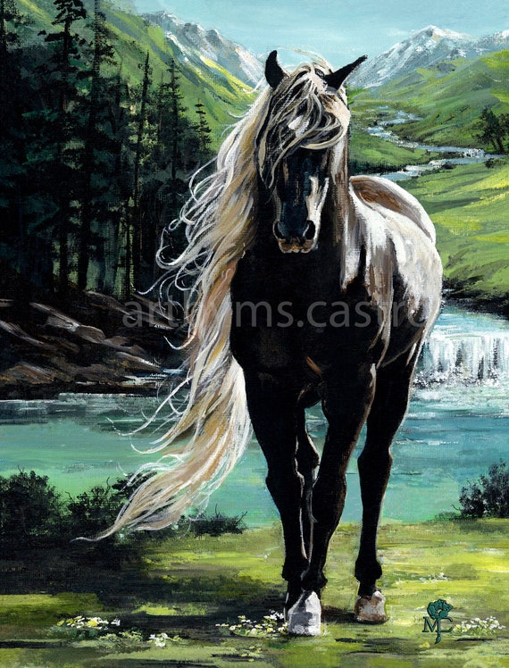 Chocolate Palomino Horse Giclee Fine Art Print Gift Idea - Etsy Chocolate Palomino Horse Giclee Fine Art Print Gift Idea - Etsy