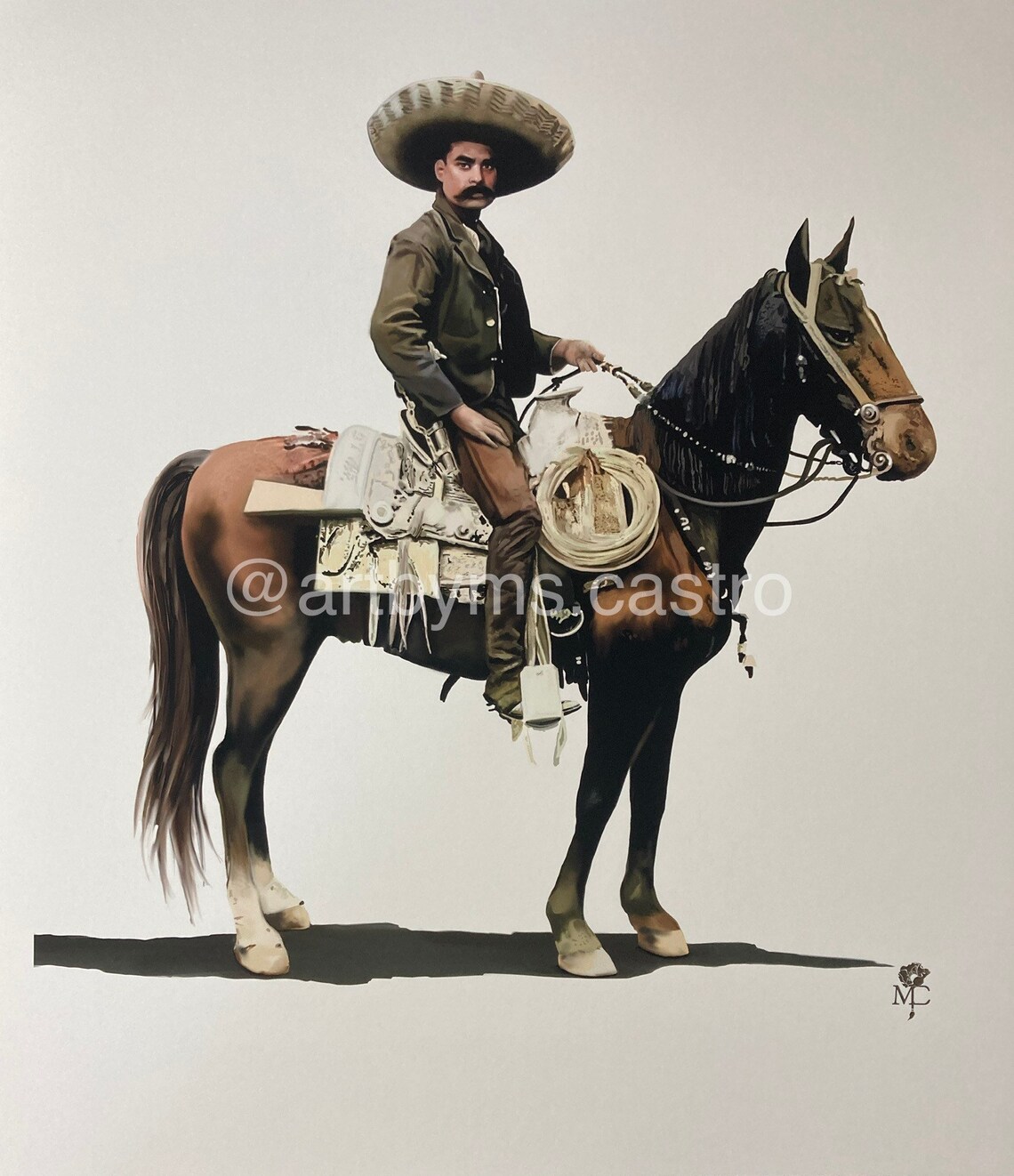 Giclée Print, Emiliano Zapata, Revolutionary, Mexico, Zapatismo ...