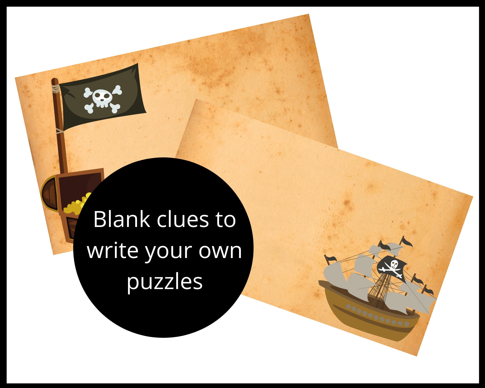 Outdoor Pirate Treasure Hunt for Kids Pirate Scavenger Hunt Clues