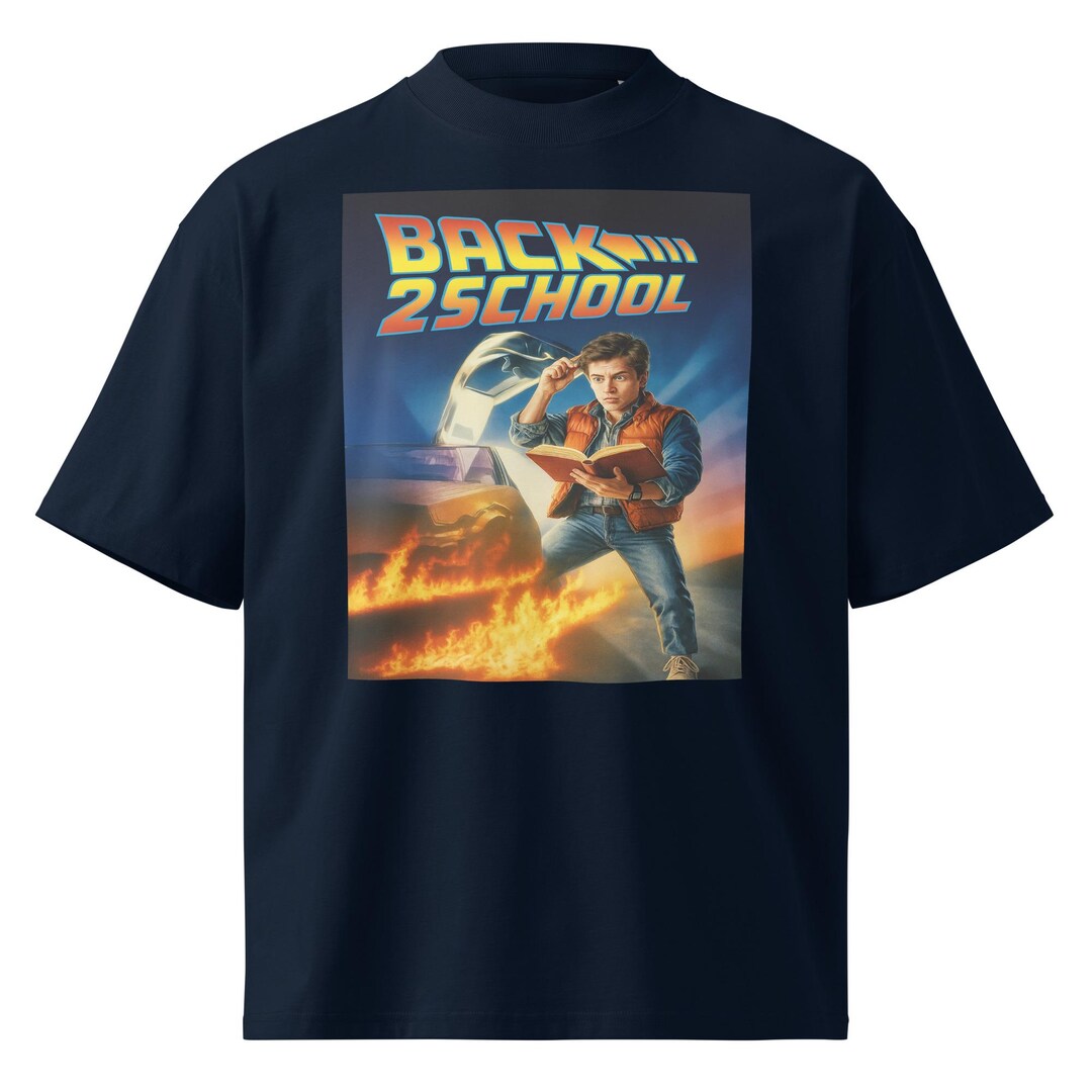 Back 2 School – Retro 80s Time Travel Parody T-shirt - Etsy