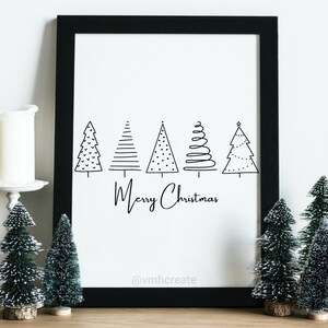 &quot;Weihnachtsbaum SVG - &quot;&quot;Merry Christmas tree&quot;&quot; - Feiertags-Svg-Schnittdatei - Weihnachtsgrüße svg - Weihnachts-Shirt svg- DIGITAL DOWNLOAD.&quot;