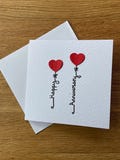 Handmade Anniversary Card with free postage