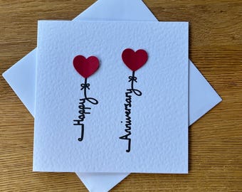 Tarjeta de aniversario en 3D con envío gratuito y personalización opcional.