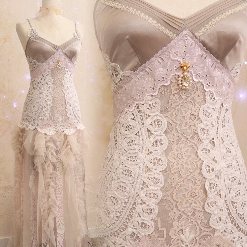 19021 Pink Feather Sequins Tulle Mermaid Dress main image 1