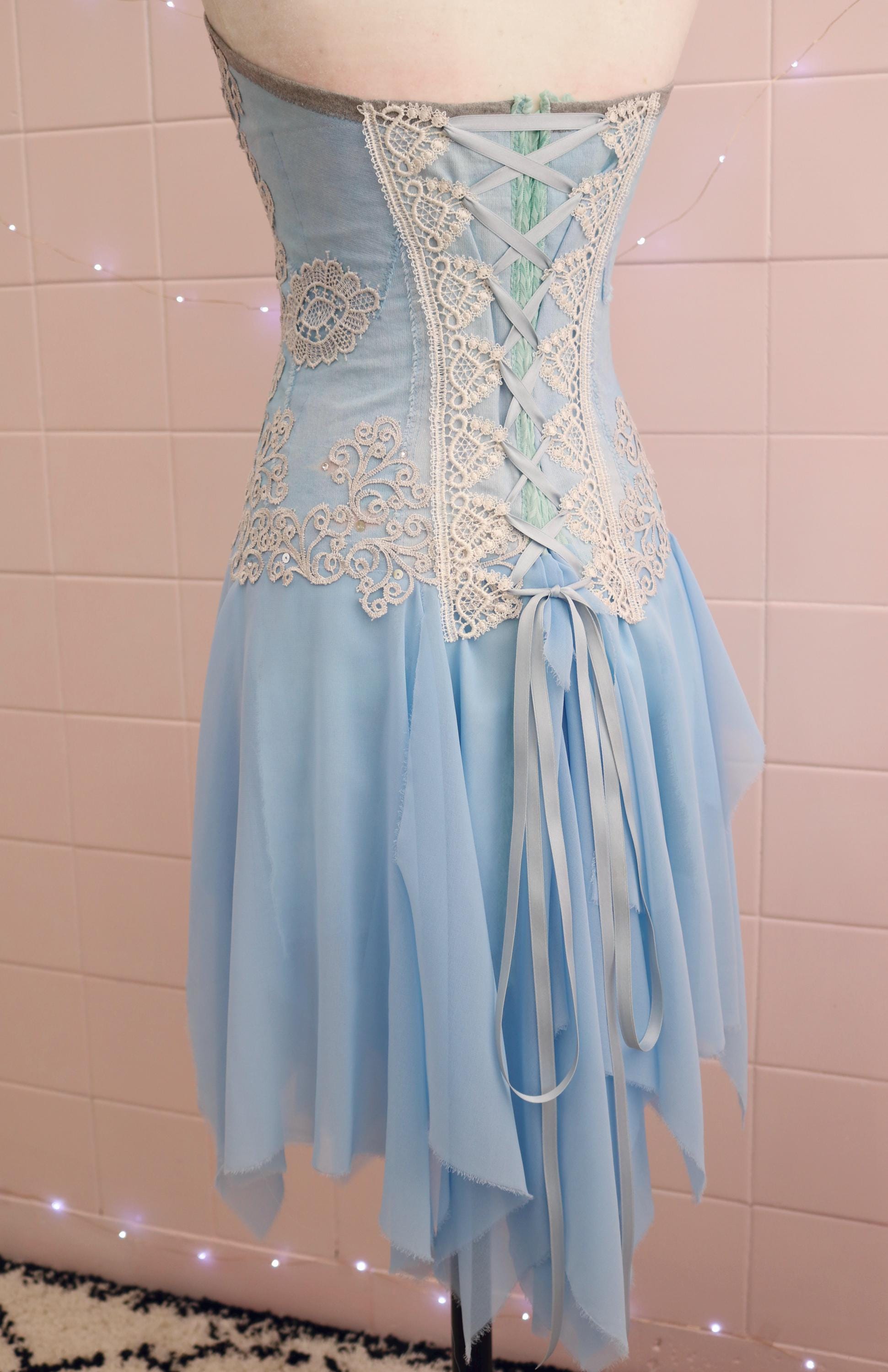 green emerald velvet dress Fairy Strapless Corset Princess Style Wedding Dress with Removable Sleeves EU32 main image 1