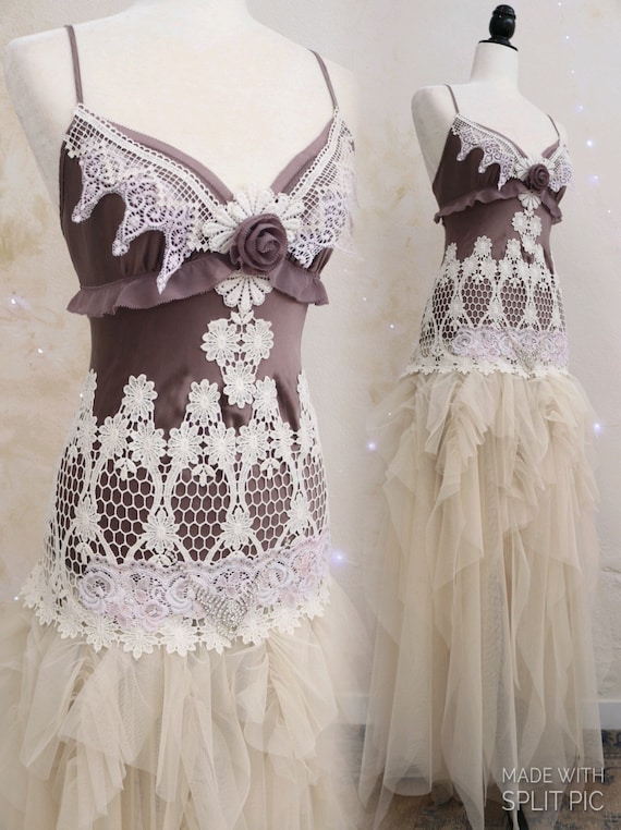 Hochzeitskleid taupe Clearance