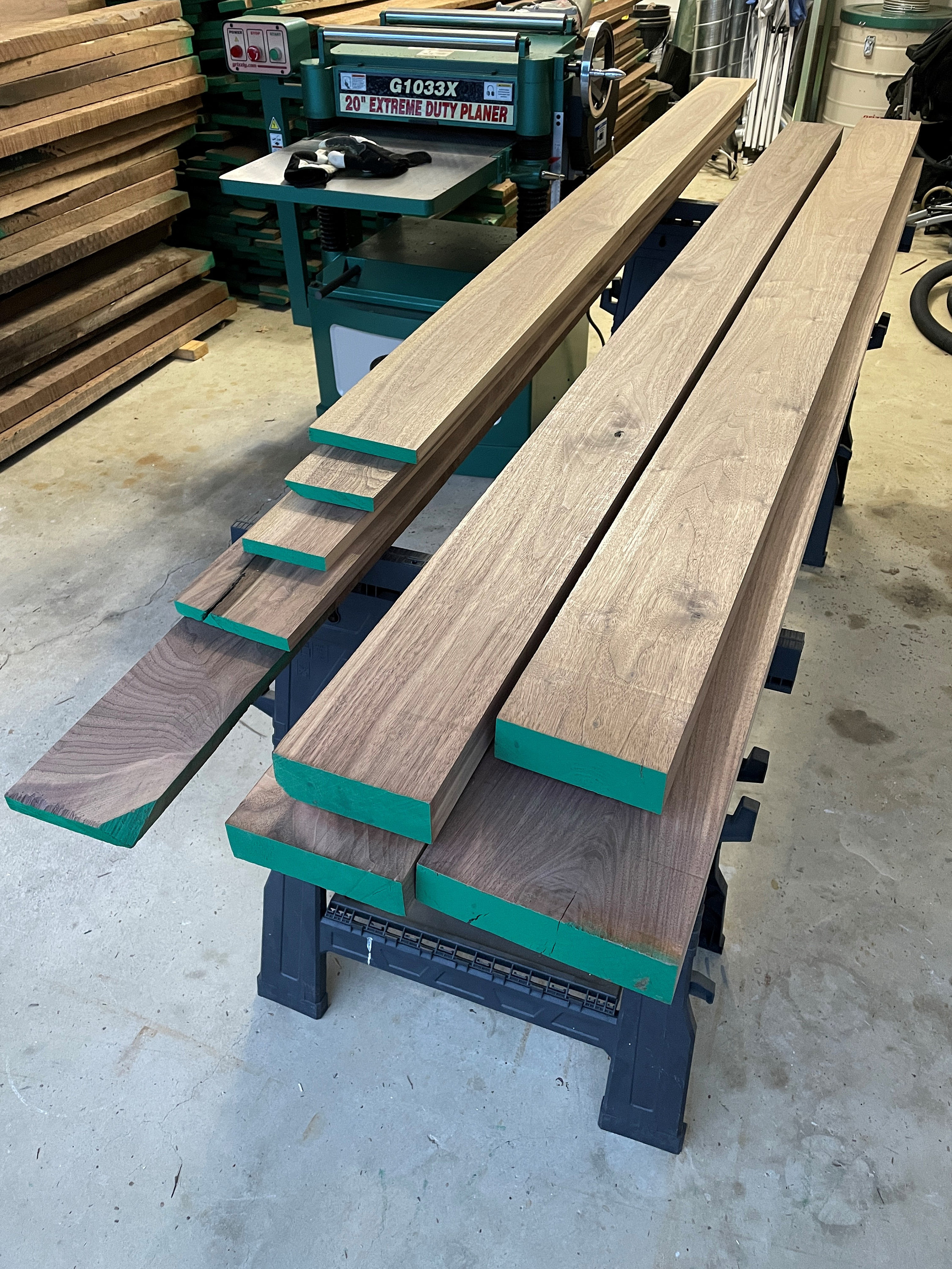 4/4 x 1’ or 2’ Walnut Lumber - Planed & Edged S4S - Custom Sizes