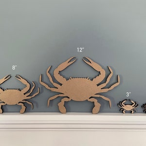 Maryland Blue Crab Decor (wizytówki ślubne, ozdoby, dekoracje ścienne, projekty rzemieślnicze, grawerowanie na zamówienie w orzechu, wiśni, klonie i płycie MDF)