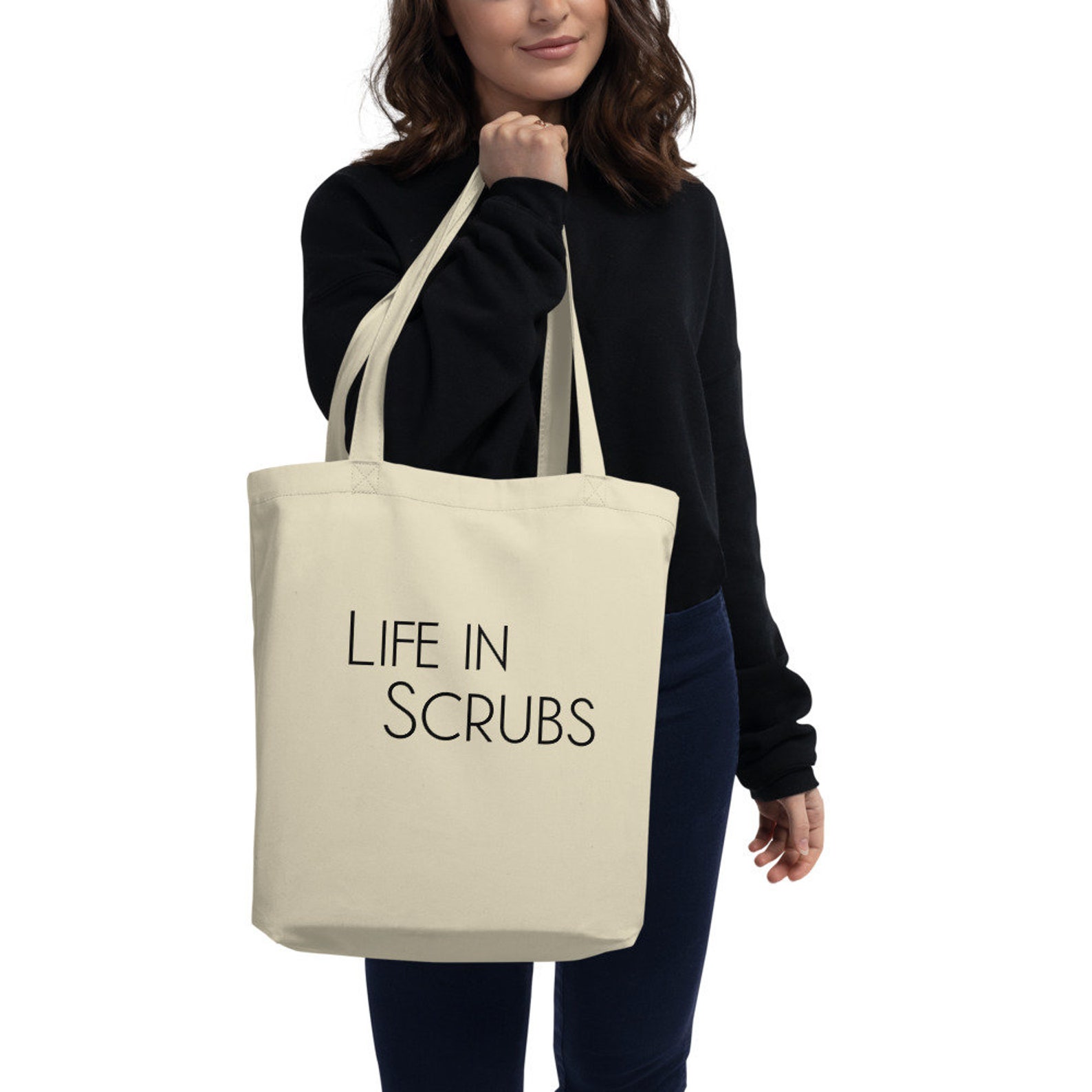 Life in Scrubs Tote Bag l Nurse Bag l Nurse Week l Healthcare Etsy