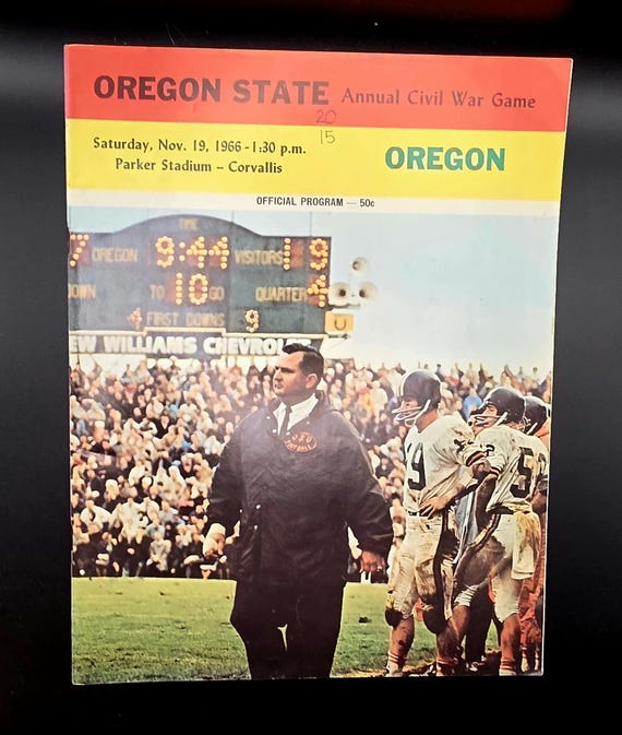 1966 Oregon State Annual Cival War Game Program