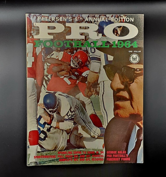 1964 PRO Football Chicago Bears George Halas Football Preview NFL AFL 128 Pages