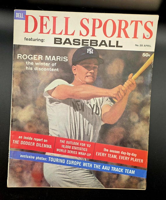 April 1962 Dell Sports Baseball, Roger Maris, NY Yankees Cover