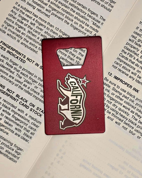 California Bear Wallet Bottle Opener