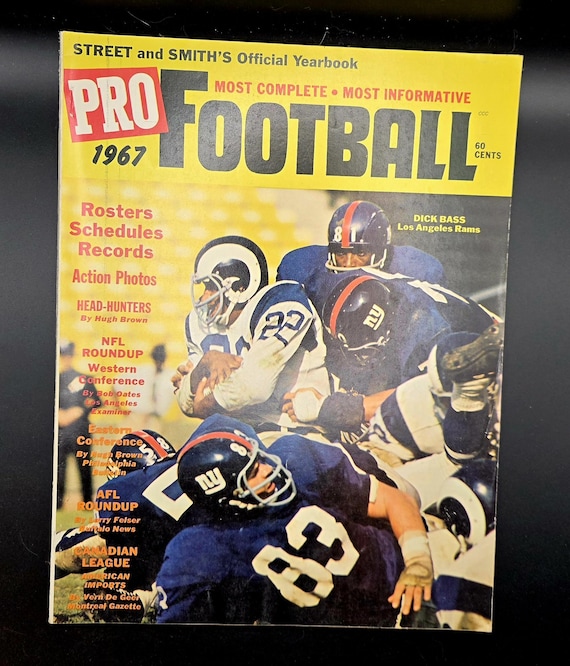 1966 Street & Smith’s Pro Football Yearbook - NYG R. LaLonde and J. Hillebrand