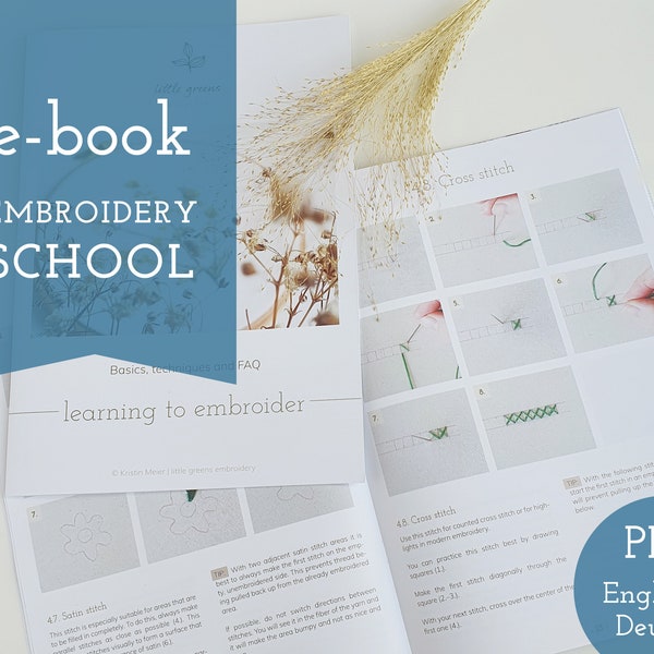 e-book learning to embroider | embroidery school