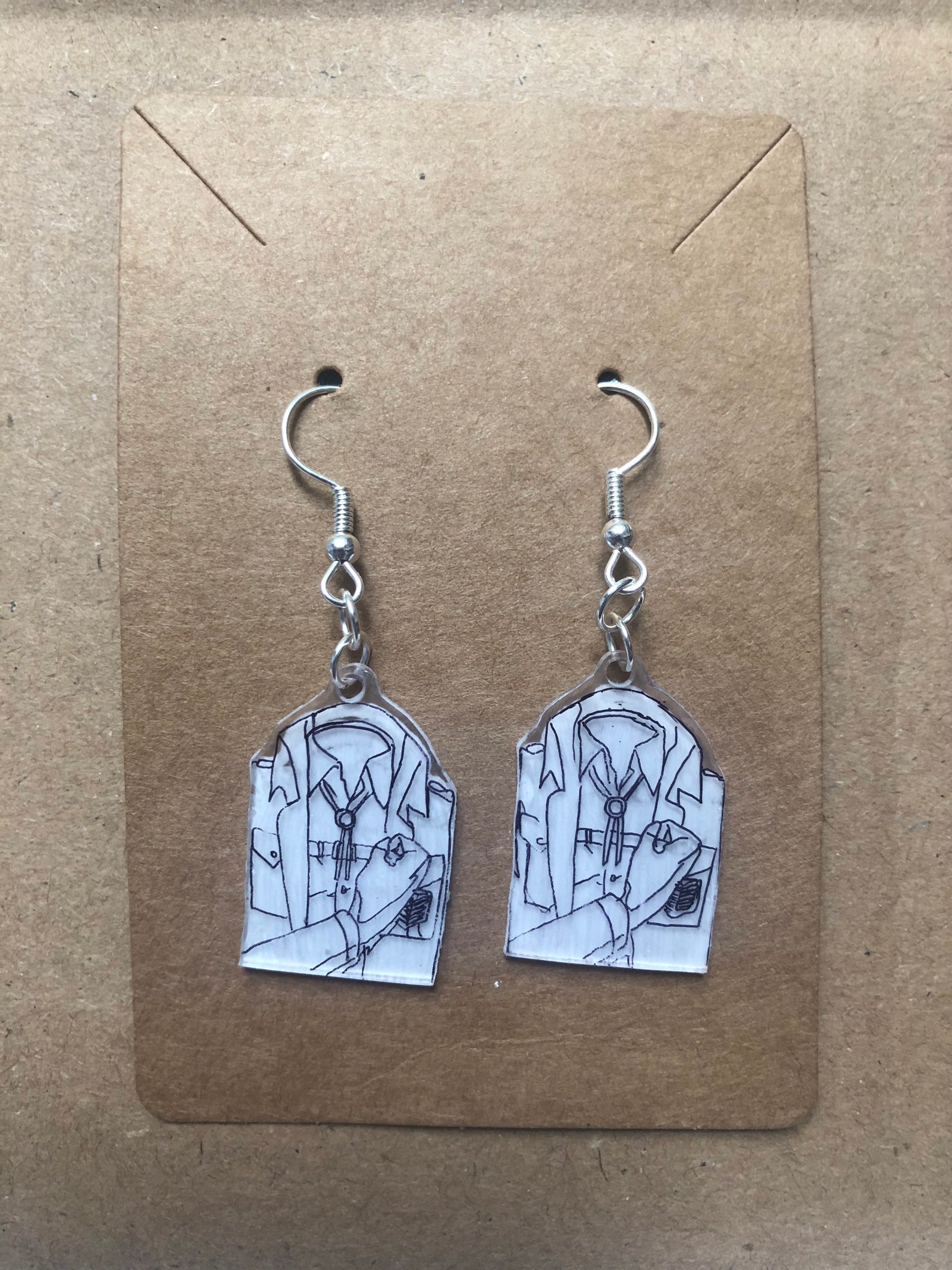 Handmade Commander Erwin Earrings Attack on Titan AoT Devote | Etsy