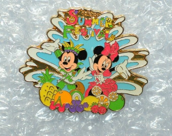 Tokyo Disney Resort Game Prize Pin TDS Summer Festival 2015 Mickey Minnie Tokyo Disney Resort Game Prize Pin TDS Summer Festival 2015 Mickey Minnie