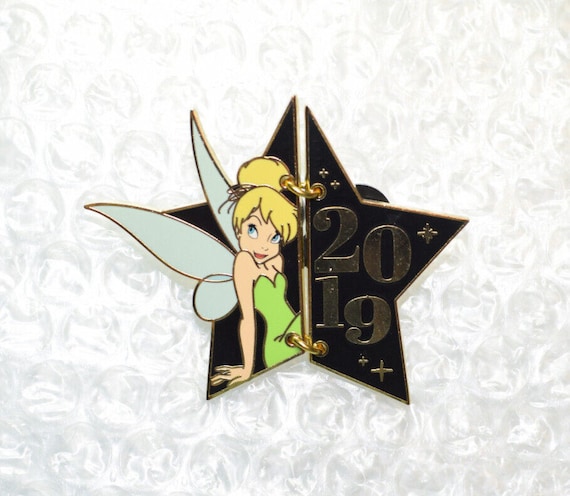 Disney Pin DLP Paris Postcard Pin Tinker Bell Sta… - image 1