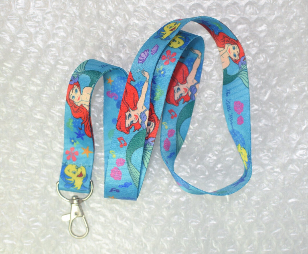 Disney Pin Lanyard Ariel Little Mermaid & Flounder Etsy