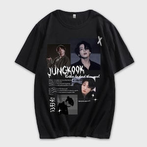 T-shirt graphique inspiré de Kookcore JK, concert de produits dérivés kpop