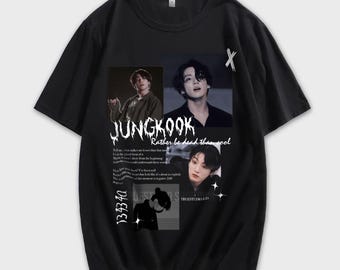 Black S- 5x Custom Design BTS Jungkook T-shirt (unisex) - Etsy