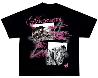 Op Kpop geïnspireerd T-shirt Mikrokosmos Bangtan-merchandise voor Concert
