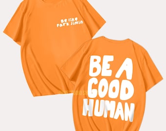 ジミン BTS シャツ：Be A Good Human、BTS グッズ、K-POP ファンギフト
